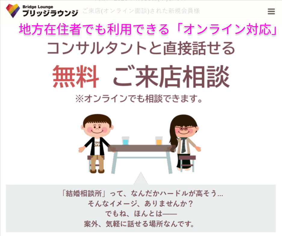 ゲイ専用結婚相談所ブリッジラウンジのオンライン対応と無料面談の案内（2026年4月時点）