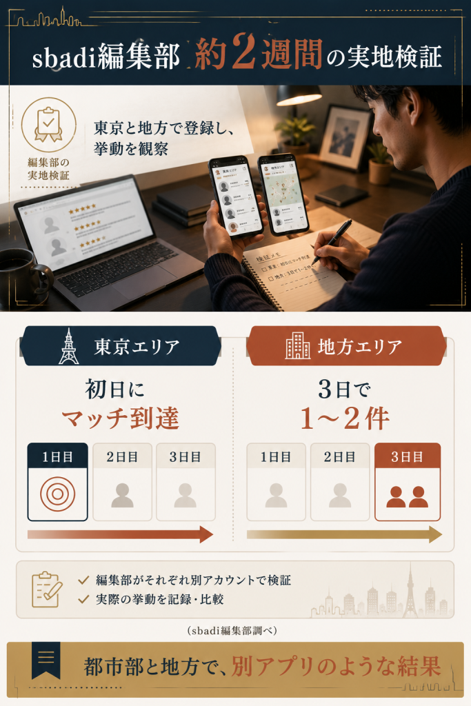 sbadi編集部が東京と地方でSURGEを2週間検証し、地域差を可視化した独自データ図解
