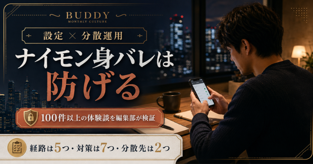 ナイモンの身バレリスクは設定と分散運用で防げる・編集部100件検証